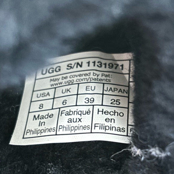 UGG | Fluffita Clear Fluff Slide Platform Sandals Slippers Black Women’s Sz 8 - Picture 5 of 5